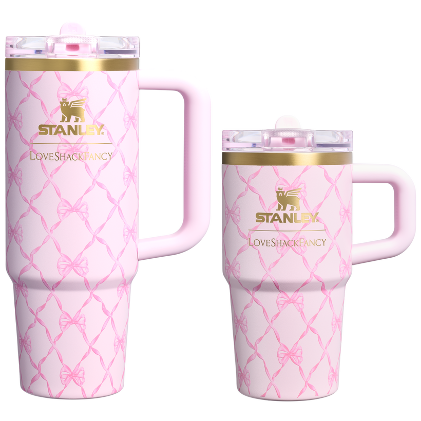 Stanley 1913 x LoveShackFancy Holiday The Quencher® Details ProTour Tumbler Set | 2-pack - Daily Workout Sip